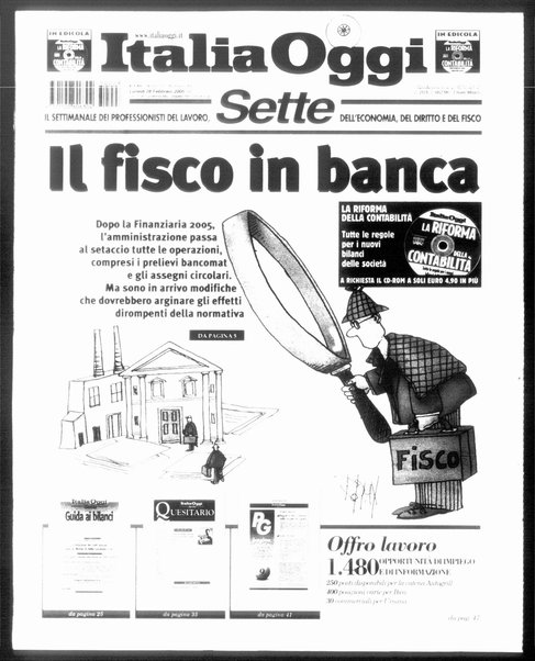 Italia oggi : quotidiano di economia finanza e politica